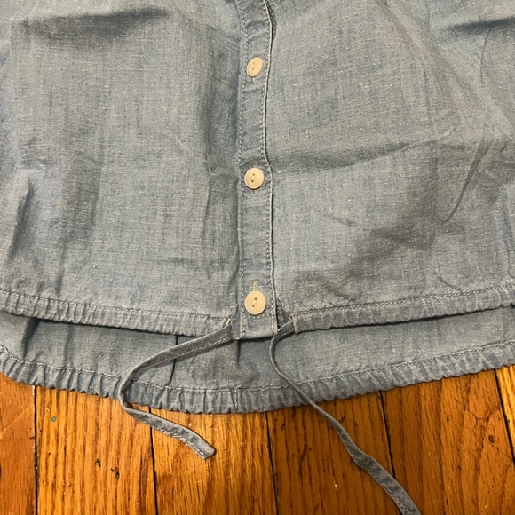 Madewell Chambray Meriden Top in Vineshire Wash Blue Size - Picture 6 of 15